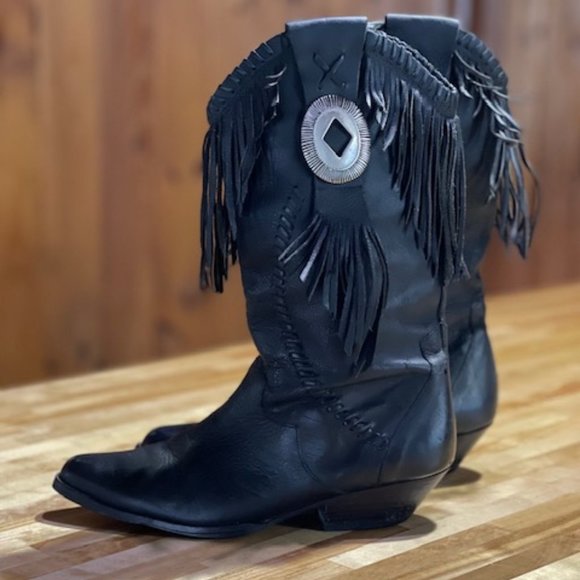 Circle S Tonka Vintage Western Boots Size 8.5 - Picture 1 of 8